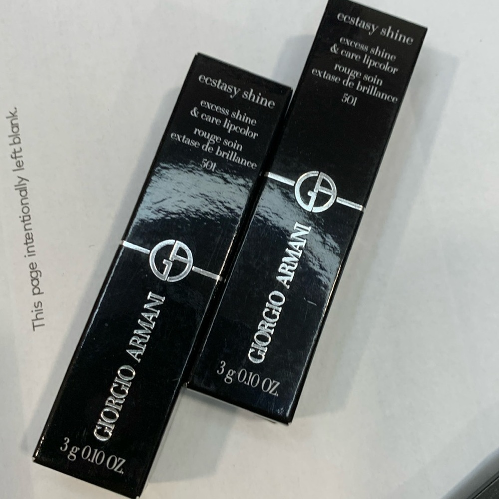 Giorgio Armani Ecstasy Shine Lipstick, #501 Eccentrico Pink 3 g